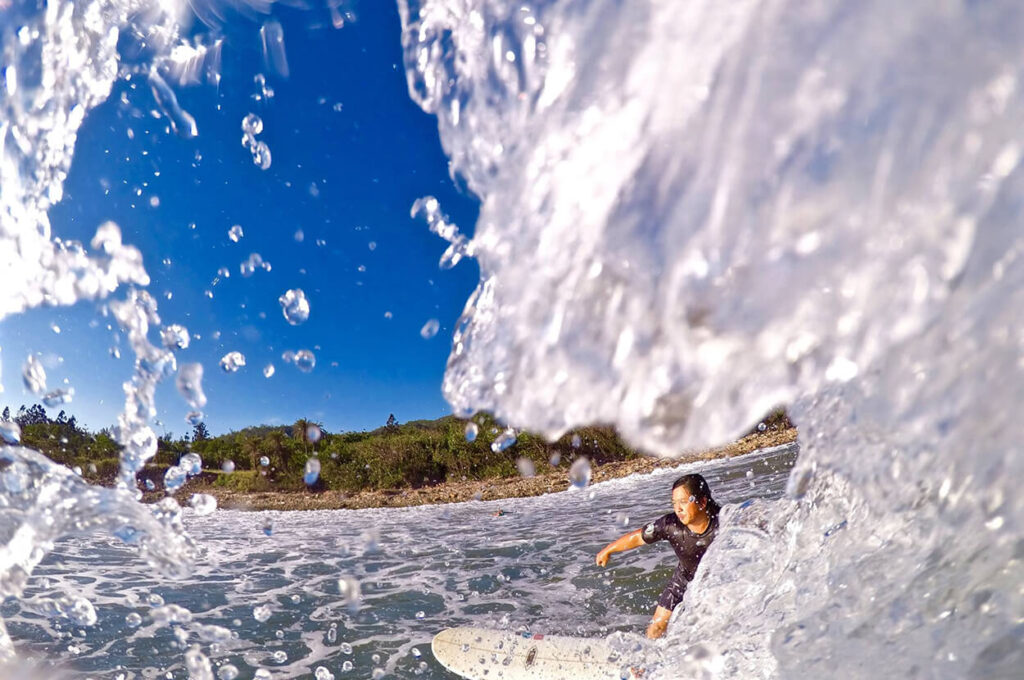 surfing in Sri Lanka