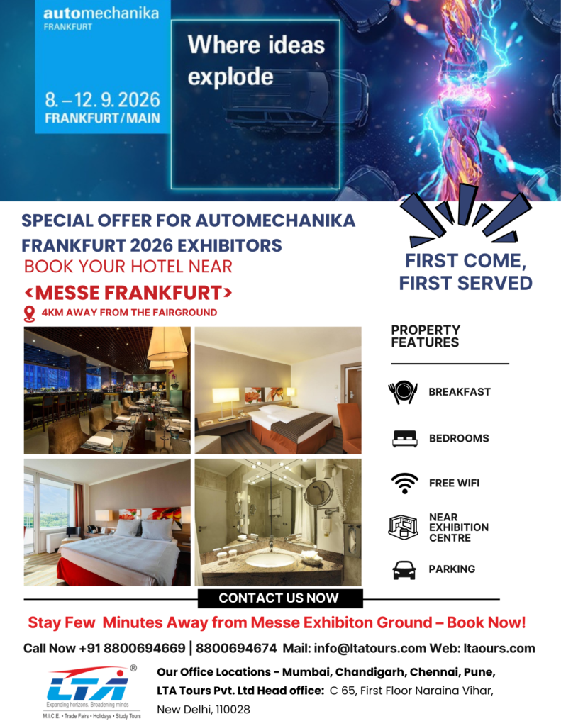 Automechanika Frankfurt 2026 Hotels Near Messe Frankfurt