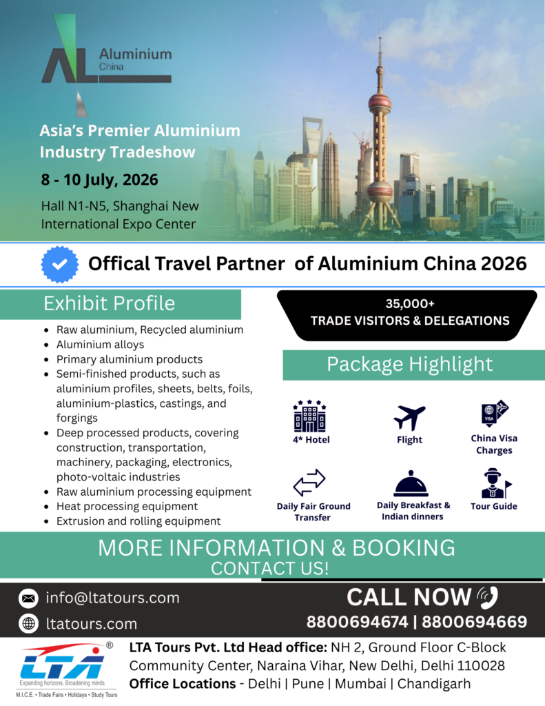 Aluminium China 2026 Tour Package