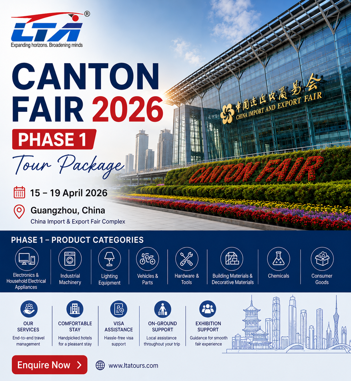 Canton Fair 2026 Phase 1 Tour Package